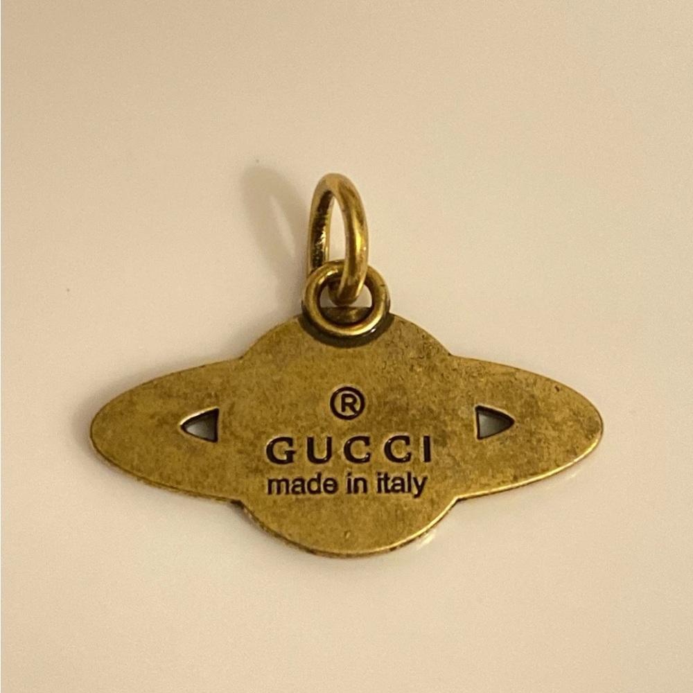 Auth Gucci Saturn Pendant with Multicolor Rings - Picture 3 of 4
